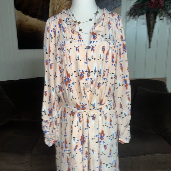 Dolan Left Coast Collection • Cream/Beige • X-Large • Aztec Design • Dress - Picture 4 of 16